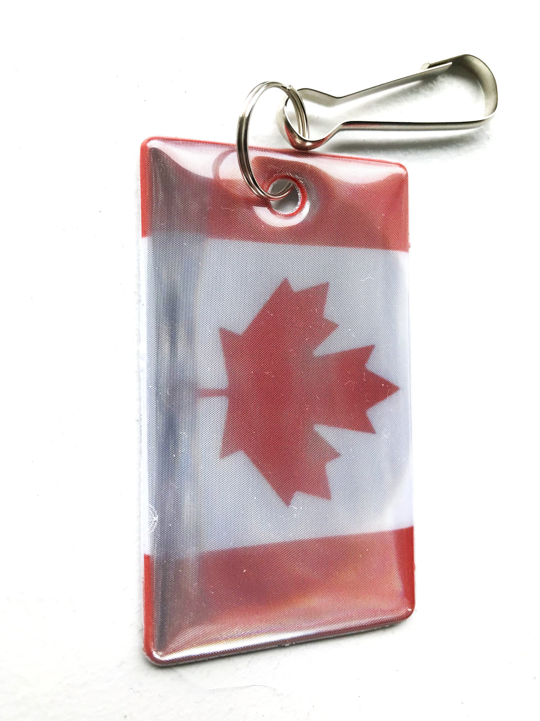 Two Sided Soft Canadian Flag Reflector, TRUE NORTH STRONG AND FREE