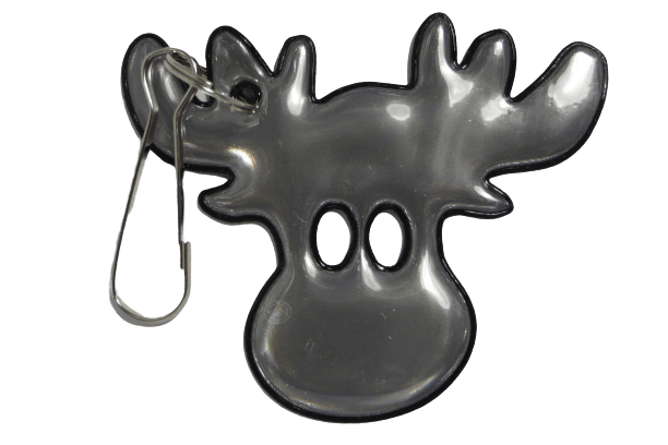 Soft Black Fun Moose Reflector