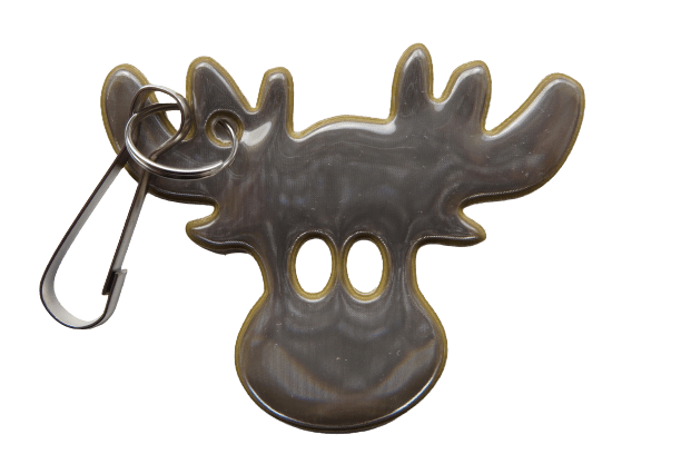 Soft Light Brown Fun Moose Reflector