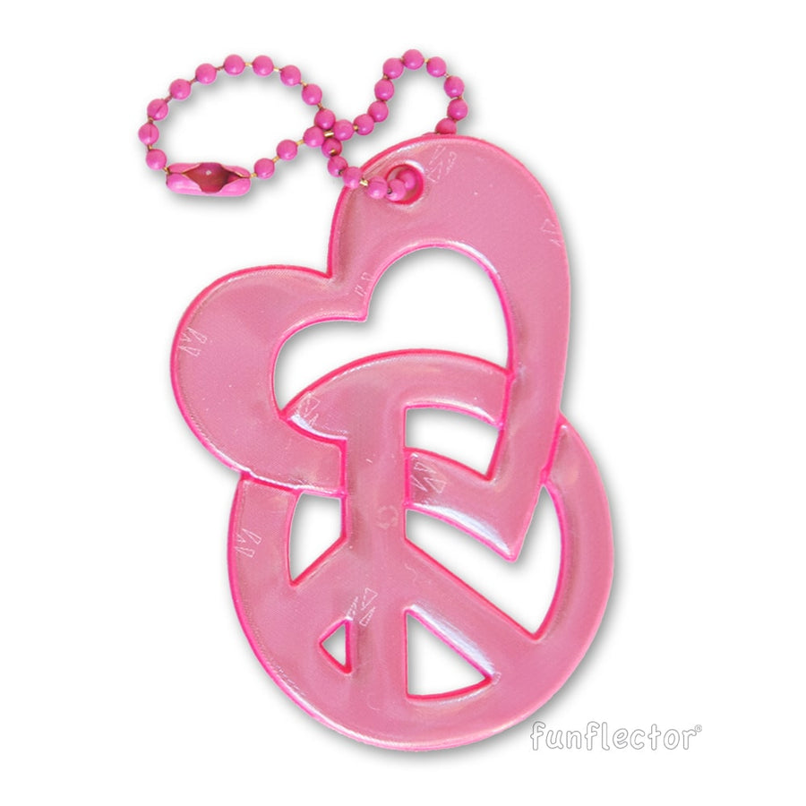 Soft Pink Love & Peace Reflector
