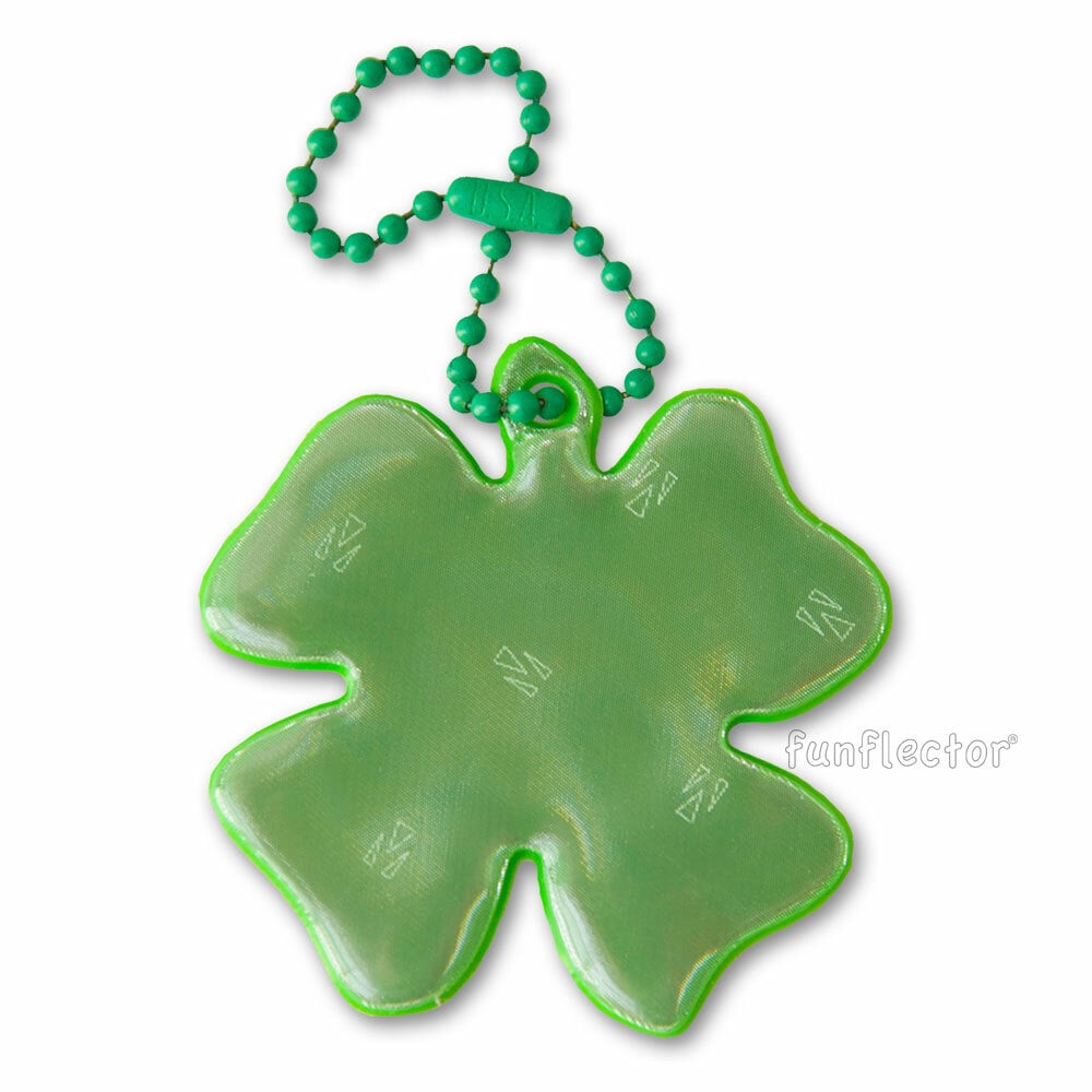 Soft Green Shamrock Safety Reflector