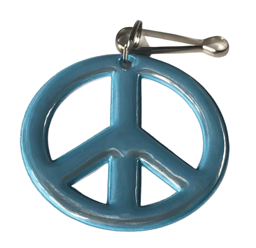 SOFT TURQUOISE  PEACE REFLECTOR