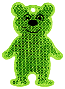 Hard Bear Prism Reflector In Light Green or Blue